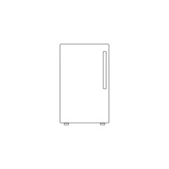 fridge freezer refrigerator condenser. flat vector icon