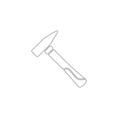 hammer. flat vector icon