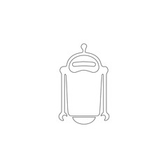 Toy robot. flat vector icon