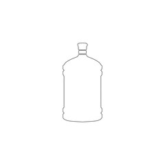 Water bottle. flat vector icon