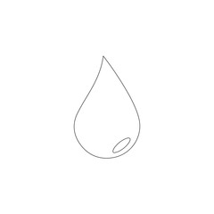 Water drop. flat vector icon