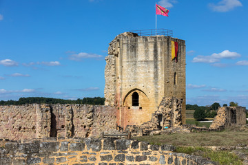 Ruins of the castle at Carlux in Dordogne valley, Aquitaine,  France