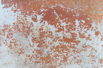 Abstract un-pattern old cement orange painted wall texture detailed and background. Wallpaper and background concept.