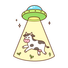 UFO abducts cow