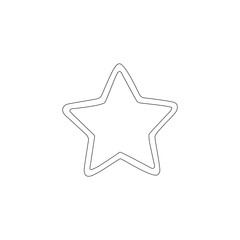 star. flat vector icon