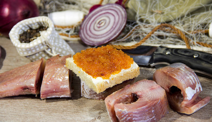 tasty fish after a successful fishing trip