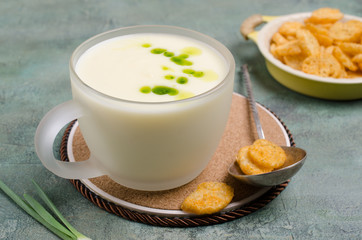 Traditional cream vegetable soup