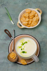Traditional cream vegetable soup