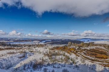 Fototapeta na wymiar Eifel Landschaft Winter Landscape