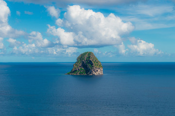 Diamond Rock on the coast of Martinique