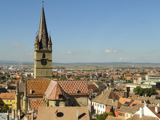 Obraz premium Evangelische Kirche Hermannstadt Sibiu