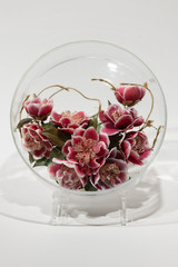 ボトルフラワーアレンジメントが美しい