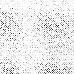 Grunge Texture on White Background, Black Abstract Dotted Vector, Halftone Grungy Design