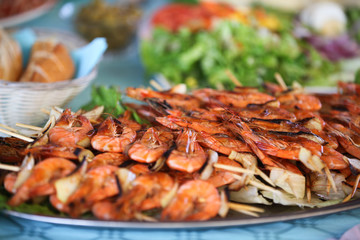 fried shrimps. Seafood