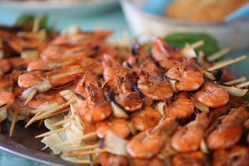 fried shrimps. Seafood