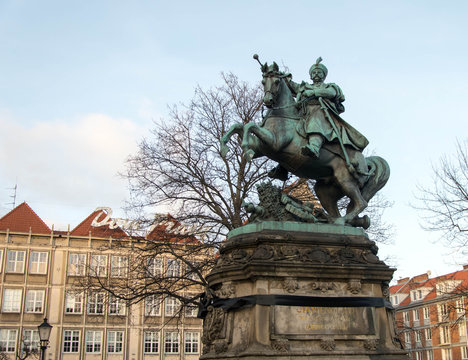 Monument of King Jan III Sobieski in Gdansk
