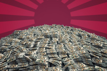     Millions of Dollars - Pile of new 100 Dollar Bills - 3D Rendering 