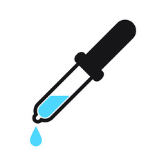 Dropper vector flat pictogram, Dropper icon. Vector illustration isolated.