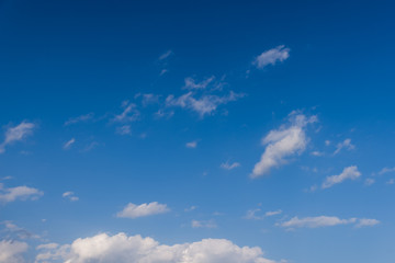 Obraz premium blue sky white clouds