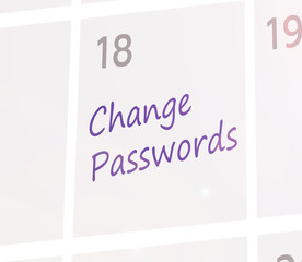 Calendar Password Change