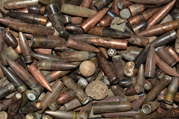Collection of bullets from different periods.