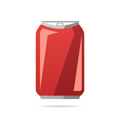 Soda can vector isolated illustration