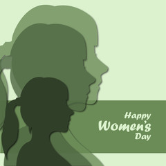 International Women's Day 8 March illustration