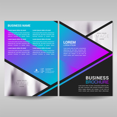 Modern business brochure cover template