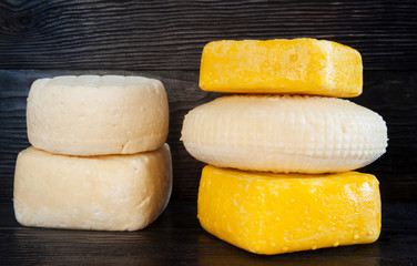 Different natural cheese.