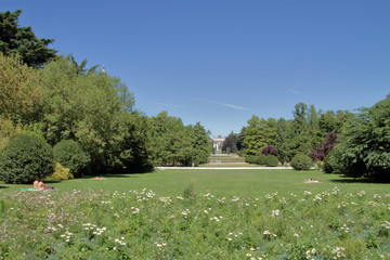 Parco Sempione a Milano in Italia, Sempione Park in Milan in Ialy