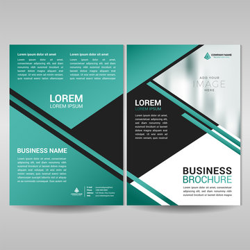Stylish business brochure cover template
