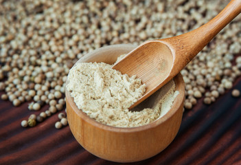 White pepper, close-up.