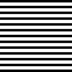Zwart-wit horizontale strepen vector naadloze patroon.