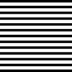 Foto op Plexiglas Horizontale strepen Zwart-wit horizontale strepen vector naadloze patroon.