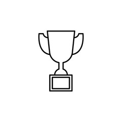 trophy, award icon. Element of education illustration. Signs and symbols can be used for web, logo, mobile app, UI, UX