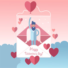 Happy Valentines Day greeting card