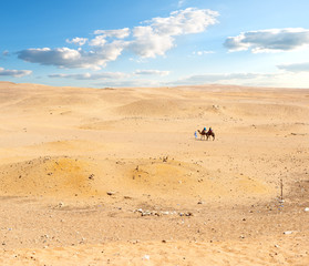 Fototapeta na wymiar Sandy desert in Egypt