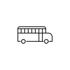 school bus, vehicle icon. Element of education illustration. Signs and symbols can be used for web, logo, mobile app, UI, UX