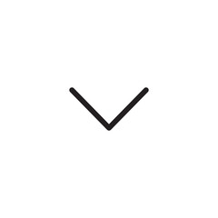 Drop down arrow icon. Down Icon - Vector