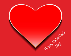 Bright Valentine`s day background. Happy Valentines day greeting card, vector illustration