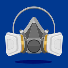 Double Gas Mask Protection Filter Chemical Half Face Respirator