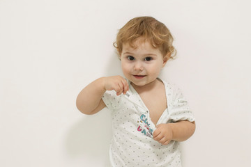 little girl with thermometer