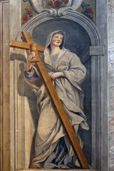 Saint Helena, fresco in the St Nicholas Cathedral in Ljubljana, Slovenia