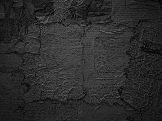 Old dirty crumpled paper background.
