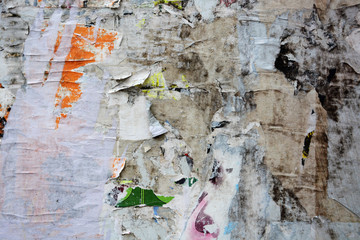 Abstract torn posters with space for text