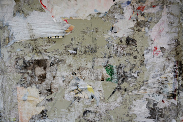 Abstract torn posters with space for text