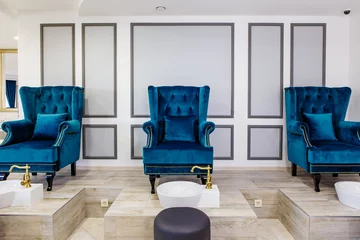 Fototapeten luxury room for a pedicure in a beauty salon © dimaris
