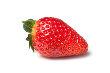 Closeup of strawberry  on white background