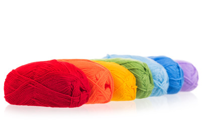 Bright acrylic yarn