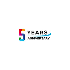 Modern Anniversary Logo Design